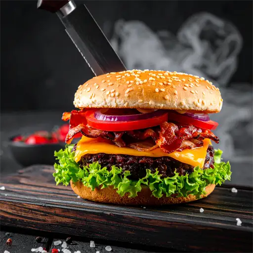 Luxe burger arrangement van Jeffs Catering