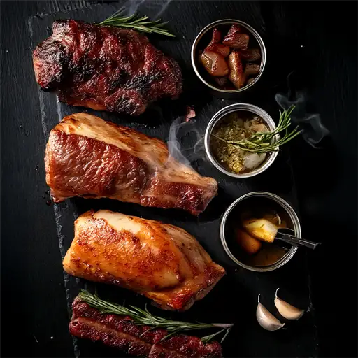 Superior barbecue arrangement met luxe vleesgerechten